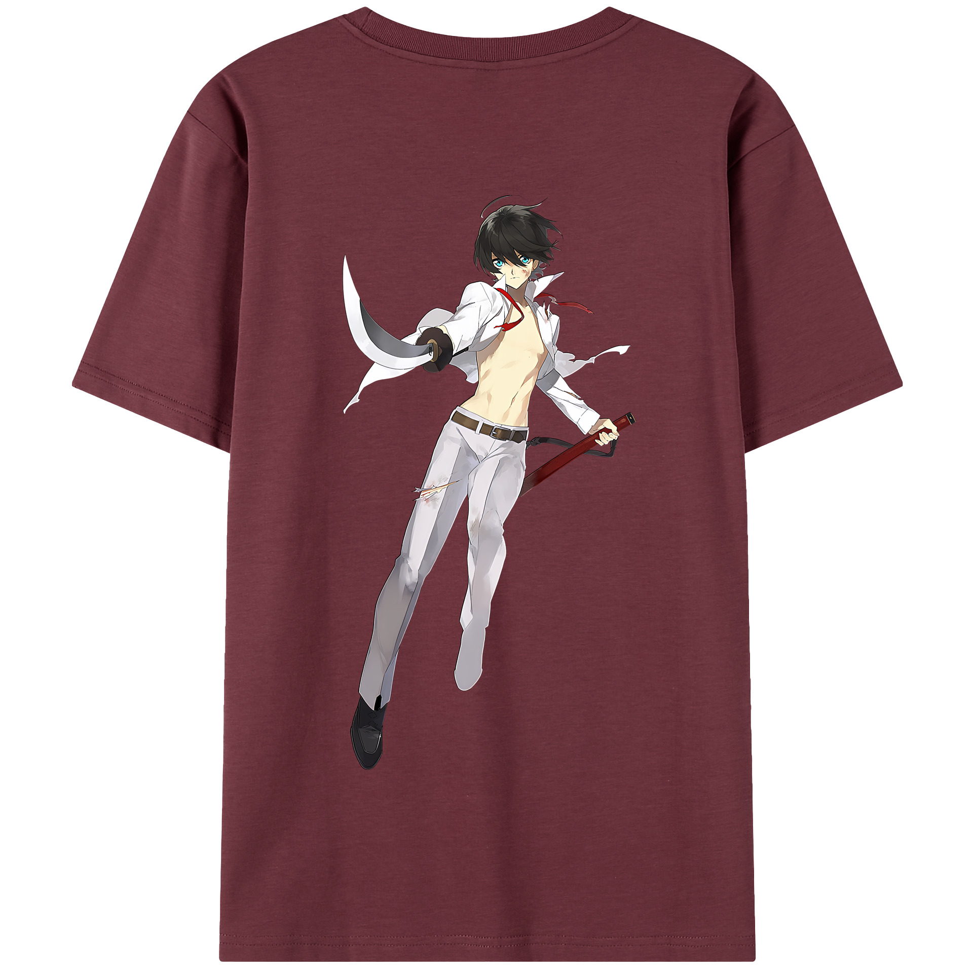 （画像用） 刀剣乱舞 Touken Ranbu 綿100％半袖Tシャツ（背面プリント）
